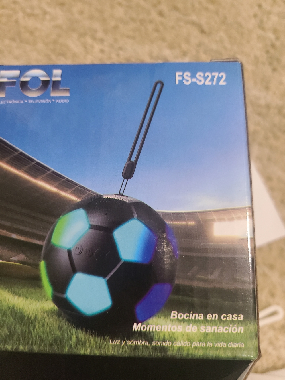 White & Gray Soccer Ball BlueTooth Speaker - Picture 4 of 6